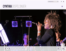Tablet Screenshot of cynthia-gospelsinger.com